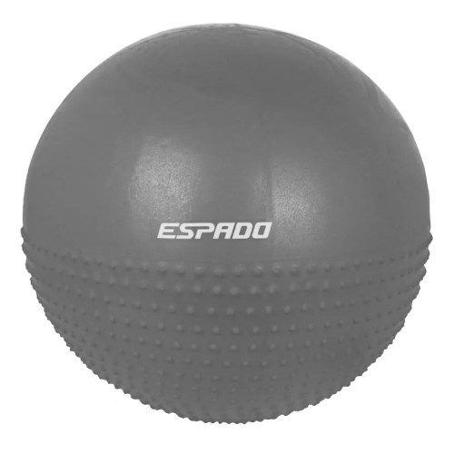 Мяч гимнастический ESPADO ES3224 d-75см, полумассажный, антивзрыв, серый