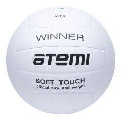 Мяч в/б ATEMI WINNER AV8S синт. кожа SUPER TOP PU, бел.