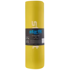 Коврик для йоги и фитнеса STARFIT FM-301 NBR (183х61х1,5 см) желтый