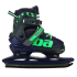 Коньки раздвижные BLACK AQUA AS-408 р.39-42 (синий/зеленый)