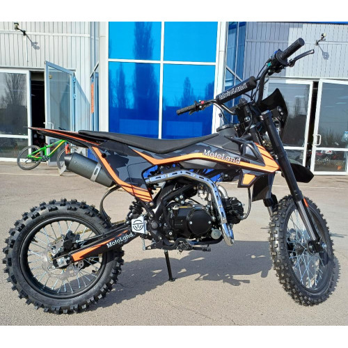 Питбайк  Motoland GF125 E оранжевый/чёрный *4