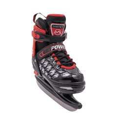 Коньки раздвижные VIRTEY POWER BW-166 р. 35-38. Цвет: черный/красный