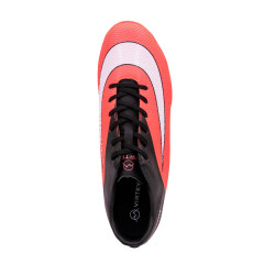Бутсы ф/б VIRTEY TURF 21091 CORIA, иск.кожа, цв.коралл/черный, р.33
