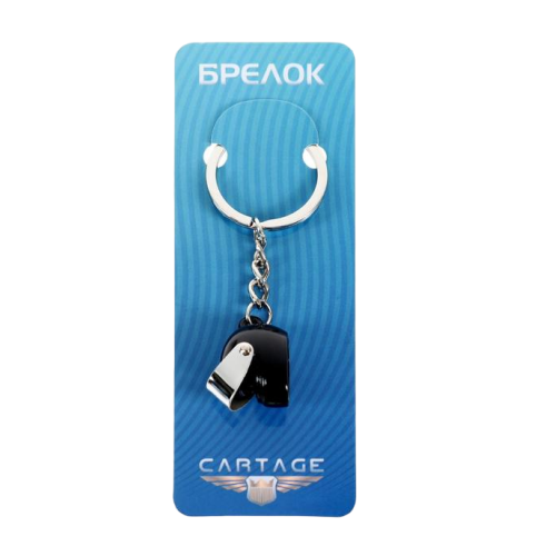 Брелок Cartage шлем мотоцикла, черный (3043501)