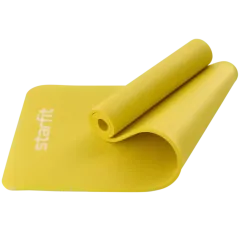 Коврик для йоги и фитнеса STARFIT FM-301 NBR (183х61х1,5 см) желтый