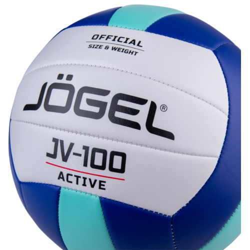 Мяч в/б JOGEL JV-100 синий/мятный р.5 (42638-68165)