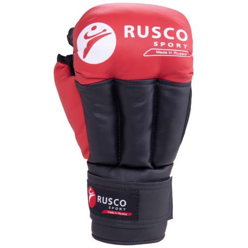 Перчатки для рукопашного боя RUSCOsport, к/з, красн. Oz 2