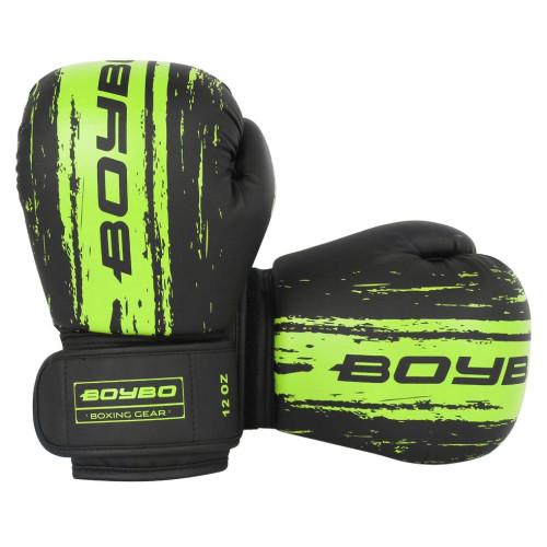 Перчатки боксерские BOYBO Stain BGS322 флекс, зеленый , р-р, 10 OZ