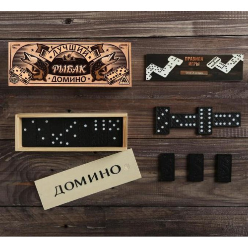 Игра настольная ДОМИНО Лучший рыбак (4659857)