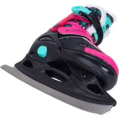 Коньки раздвижные TECH TEAM ICEROLL BLACK/PINK р.35-38