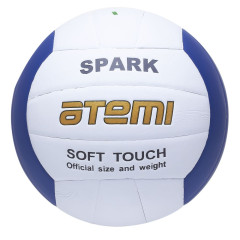 Мяч в/б ATEMI SPARK, синт. кожа Microfiber, бел/гол