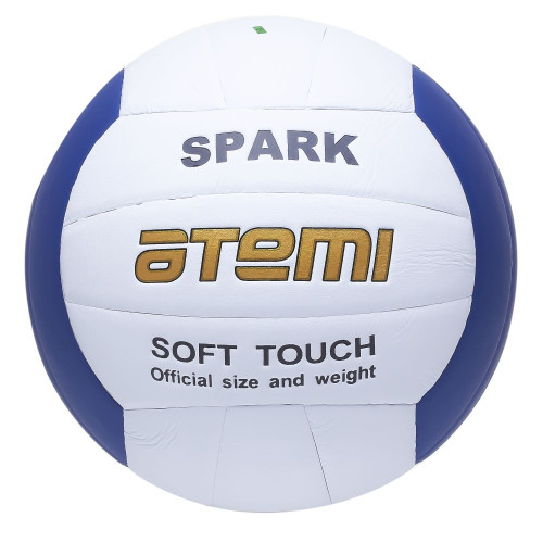 Мяч в/б ATEMI SPARK, синт. кожа Microfiber, бел/гол