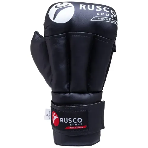 Перчатки для рукопашного боя RUSCOsport, к/з, черные. Oz 10