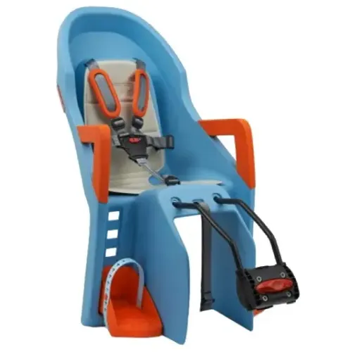 Велокресло детское Polisport Guppy Mini FF (Front Blue/Oranger, креп. на раму, без упак.) (PLS8639400010)