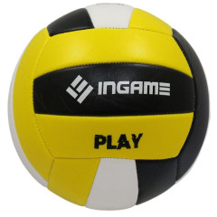Мяч в/б INGAME PLAY черный/белый/желтый