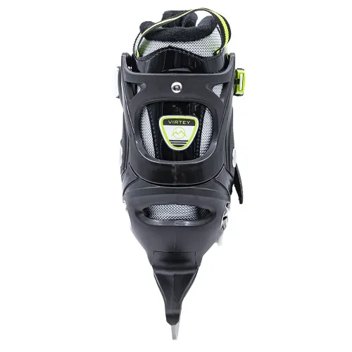 Коньки раздвижные VIRTEY SITI BW-167 р. 31-34. Цвет: черный/зеленый