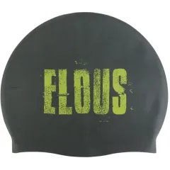 Шапочка для плавания ELOUSE BIG Stamp EL0011, силиконовая, серый