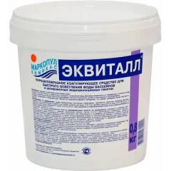 Средство для бассейнов МАРКОПУЛ КЕМИКЛС Эквиталл 0,8кг, коагулянт (осветлитель) удар. действия (М43)