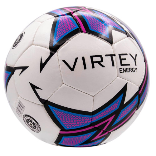 Мяч ф/б VIRTEY 921005 ENERGY р.5, цв. белый/синий