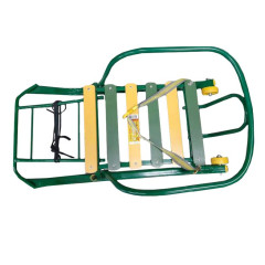 Санки детские ТИМКА 3 Юниор комфорт, цвет: зеленый Т3ЮК