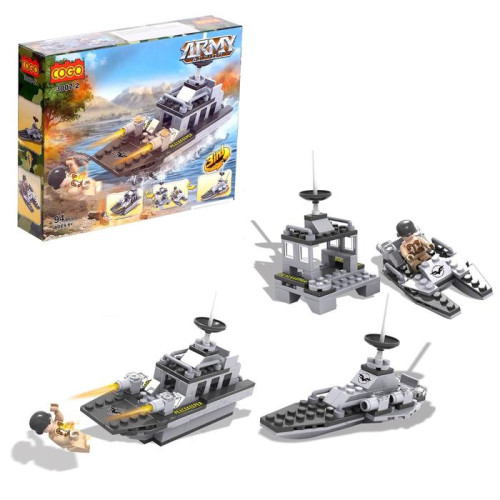 Игра КОНСТРУКТОР COGO Армия. Военная техника 94 детали (1027047)