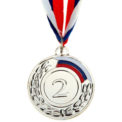 Медаль  d=5.2см 2 место цвет: серебро
