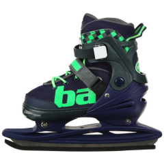 Коньки раздвижные BLACK AQUA AS-408 р.39-42 (синий/зеленый)