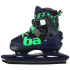Коньки раздвижные BLACK AQUA AS-408 р.39-42 (синий/зеленый)