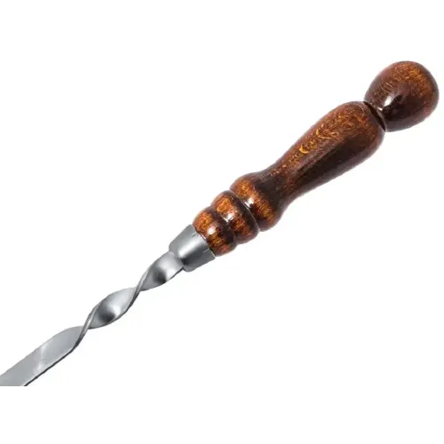Шампур для люля с деревянной ручкой 20х40