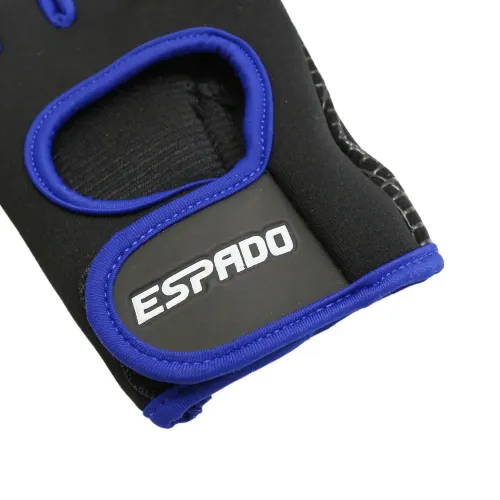 Перчатки для фитнеса ESPADO ESD001, черный/синий, р. L