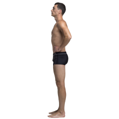 Плавки мужские АРГО SW04 цв. черный/белый, р.50