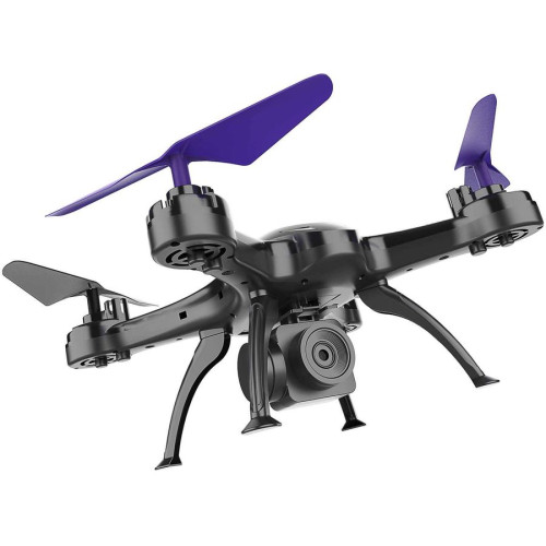 Игрушка КВАДРОКОПТЕР Hiper HQC-0003 Falcon X FPV 0.3Mpix VGA WiFi ПДУ черный/фиолетовый