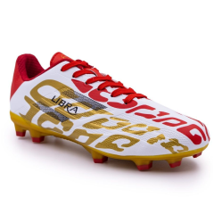 Бутсы ф/б VIRTEY MSR 23886, иск.кожа, цв. белый/красный/золотой, р.33