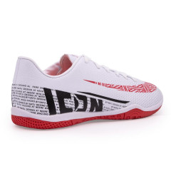 Бутсы ф/б VIRTEY INDOOR 21811 ICON, иск.кожа, цв. белый/красный, р.38