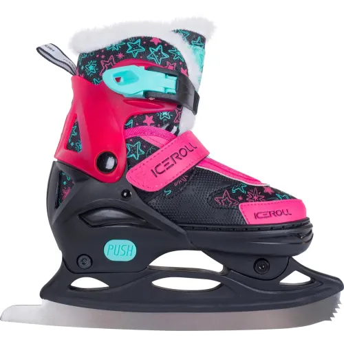 Коньки раздвижные TECH TEAM ICEROLL BLACK/PINK р.39-42