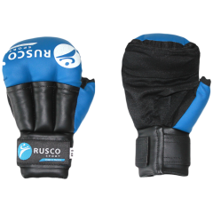 Перчатки для рукопашного боя RUSCOsport, к/з, синие Oz 8