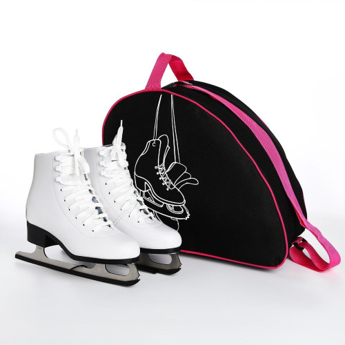 Сумка для коньков NAZAMOK KIDS Коньки, 40х32х20см, черный/розовый (9702056)