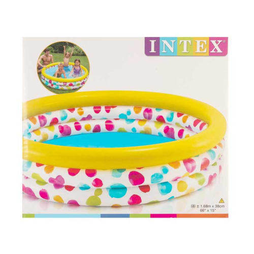 Бассейн INTEX 58449 надувной, детский Радуга, 168х38см (4409061)