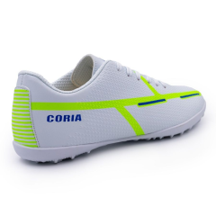 Бутсы ф/б VIRTEY TURF 23876, иск.кожа, цв.белый/желтый/синий, р.42