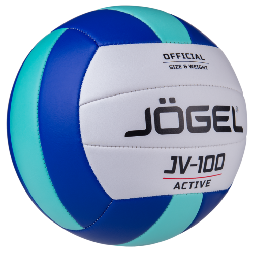 Мяч в/б JOGEL JV-100 синий/мятный р.5 (42638-68165)
