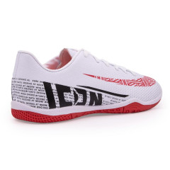 Бутсы ф/б VIRTEY INDOOR 21811 ICON, иск.кожа, цв. белый/красный, р.39