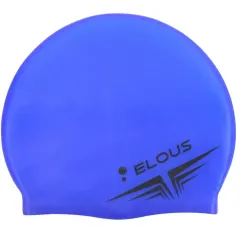 Шапочка для плавания ELOUSE EL005, силиконовая, синяя