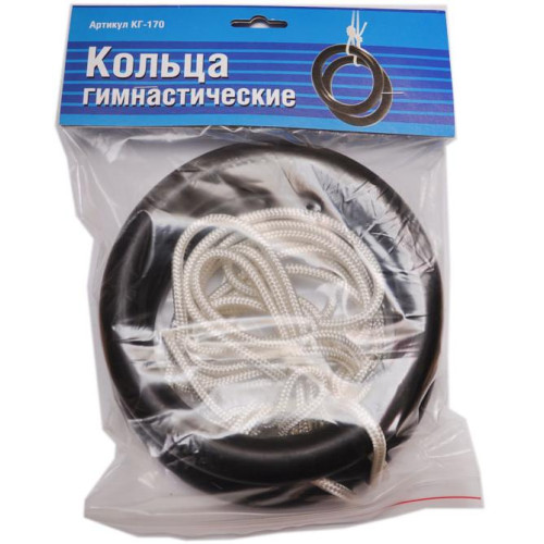 Кольца гимнастические SPRINTER КГ-170, пластик, макс. вес польз. 120 кг (07202)