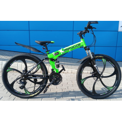 Велосипед MINGDI 26" 632 (24 ск., двухподвес) зеленый