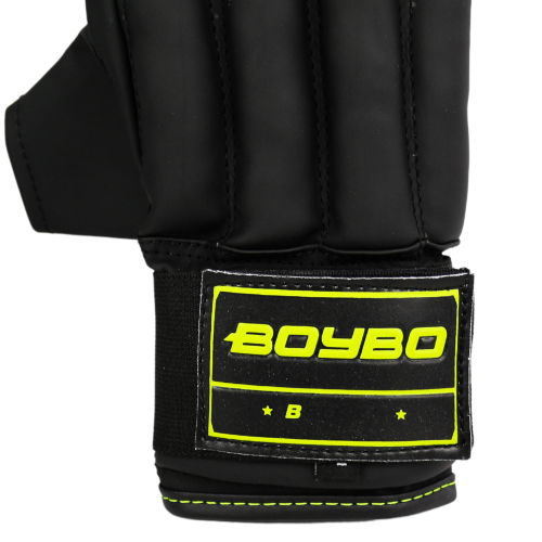 Шингарты BOYBO B-series, иск. кожа Flexy, р.L, цв. черно-зеленый