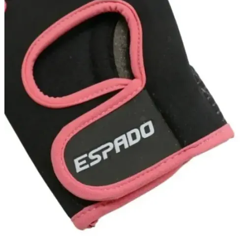 Перчатки для фитнеса ESPADO ESD001, черный/розовый, р. S