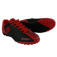 Бутсы ф/б INGAME TURF BROOKLYN IG3001 черный/красный, синт.кожа, Р. 44