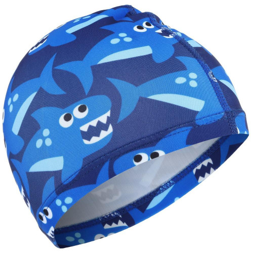 Шапочка для плавания ONLYTOP Swim Акулы, тканевая, обхват 46-52см (2388943)