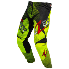Штаны для мотокросса HIZER / Neon-Green/White (S) 15018