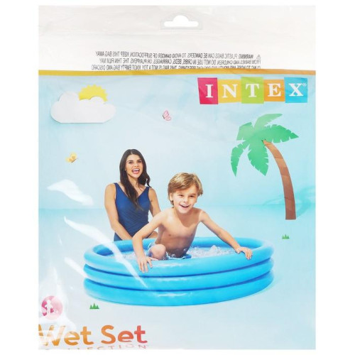 Бассейн INTEX 59416 надувной Кристалл, 114х25 см